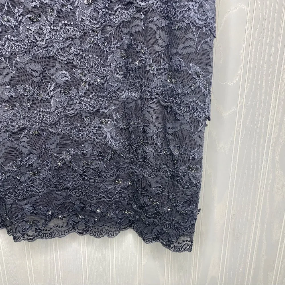 Marina Lace Sequined Stretch Body Con Formal Dress Size 22W - Picture 7 of 14
